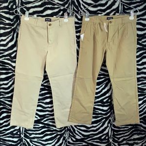 two pairs of children’s place khakis